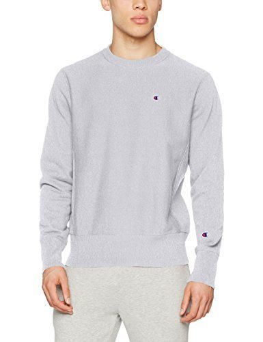 Champion Reverse Weave Crewneck Sweatshirt, Hombre, Gris