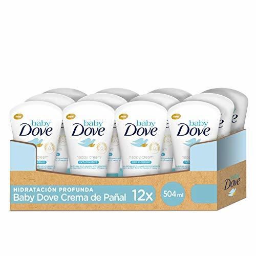 Crema de pañal Baby Dove hidratación profunda 42ml – Pack de 12