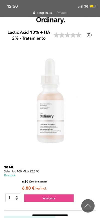 Productos The ordinary exfoliante