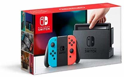 Social Nintendo Switch - Consola color Azul Neón/Rojo Neón