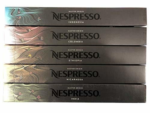 Nespresso OriginalLine Master Origin - Pack de 50 cápsulas de variedad