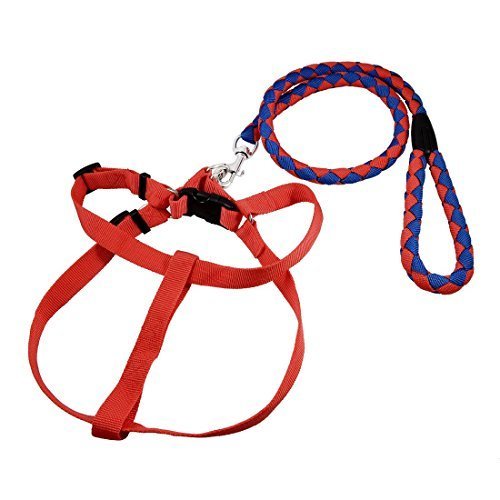 Place DealMux Nylon Rope Trela ​​de Cão Pet Harness ajustável Set Leash Collar