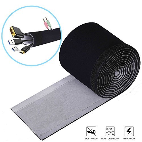 Place Cables Organizador 3M DIY Funda Organizadores de Cable con Velcro Cubierta para