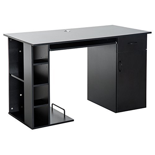 Place Mesa de PC Mesa de Ordenador Escritorio de Oficina Mesa con Almacenamiento