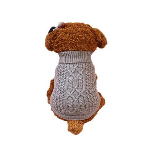 RETUROM Ropa para Mascotas Suéter cálido de Moda para Perros pequeños