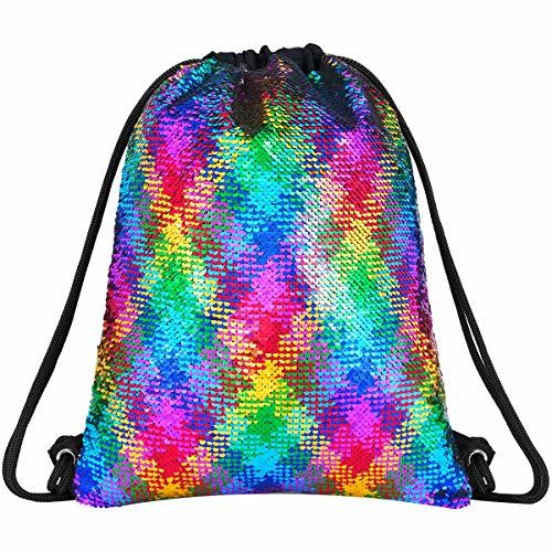 Lugar Deeplive Mochila con cordón de Sirena y Lentejuelas Reversibles