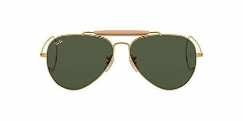 Ray-Ban Outdoorsman Oro-Verde Clásica G-15- Gafas de sol para hombre