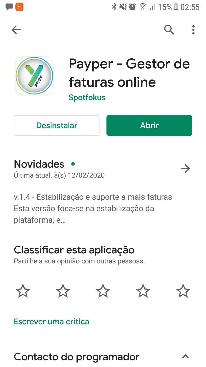 Moda Aplicação PAYPER *android*