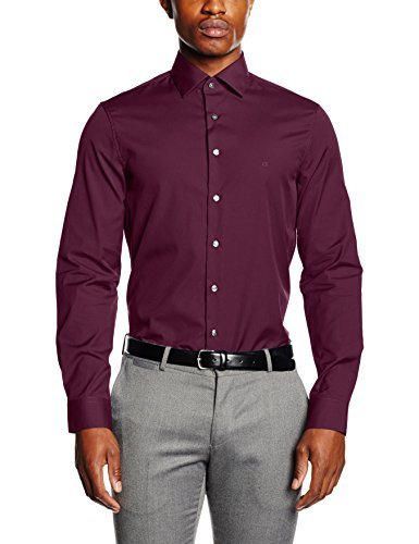 Calvin Klein Cannes Fitted FEC Camisa, Rot