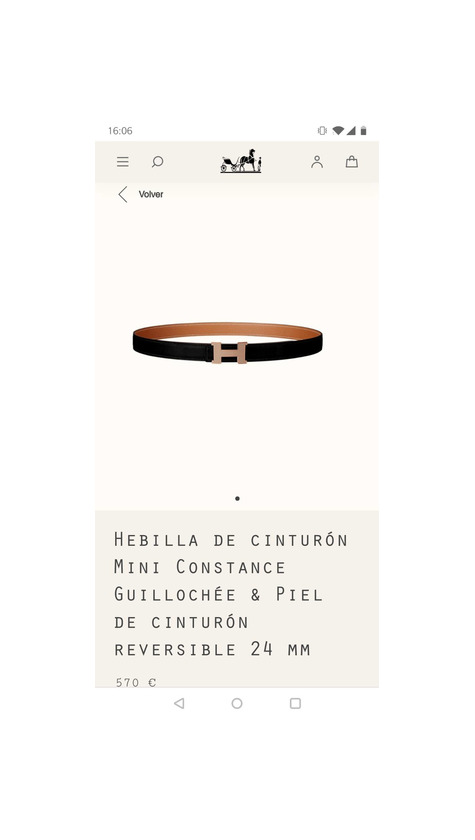 Producto Cinturón Hermes 