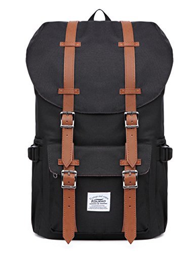 Social KAUKKO Mochilas Tipo Casual Compartimento para 15" Portátil 22 litros Negro