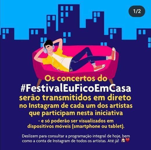 #FestivalEuFicoEmCasa