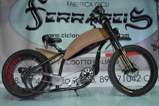 Cicli Ferrareis Harley Davidson Réplica E-Bikes Chopper Bobber Fat Bike BAFANG