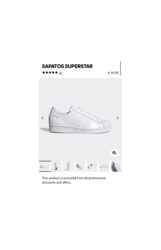 Producto Adidas Superstar Brancas