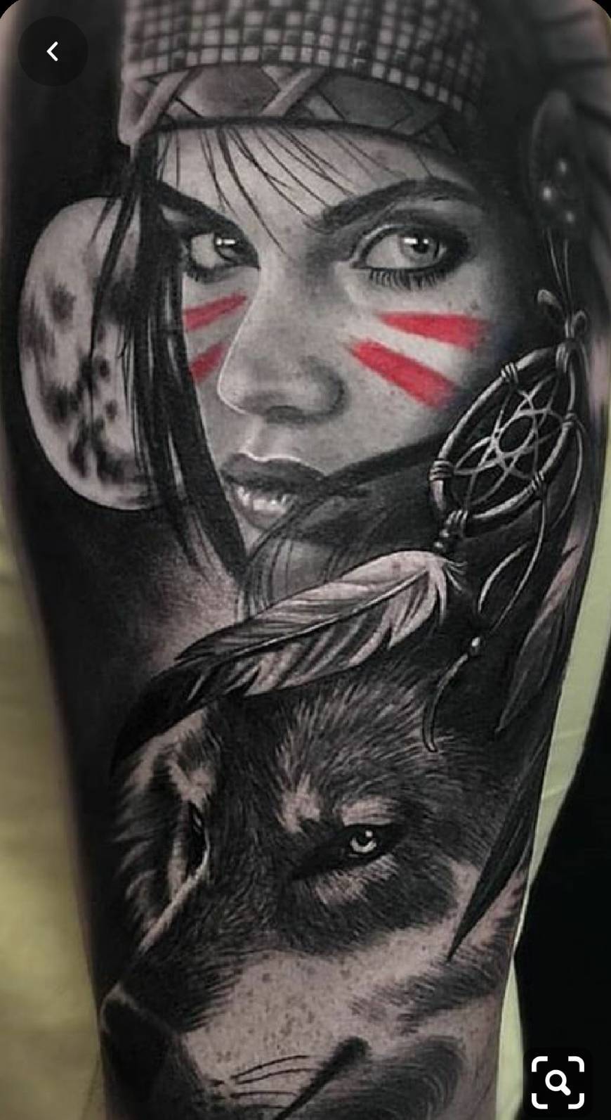 Moda Wolf tattoo