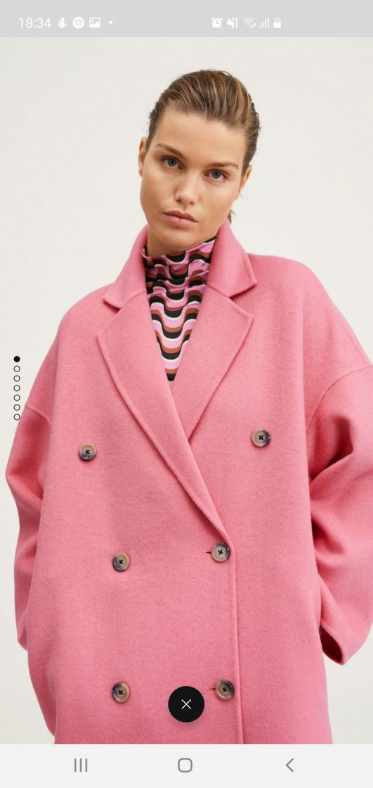 Fashion Abrigo rosa chicle