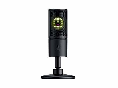 Electrónica Razer Seiren Emote - Micrófono de Condensador USB para Streaming con Amortiguador