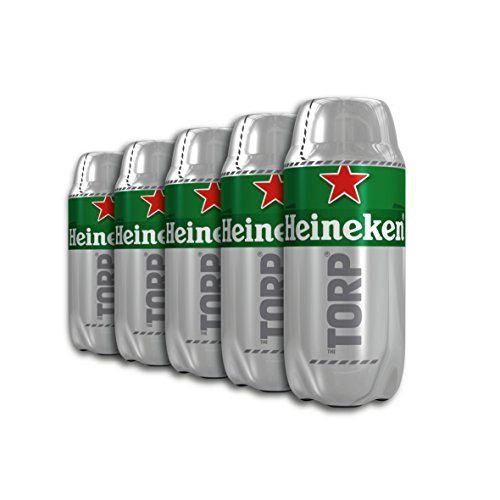 Heineken Cerveza - Caja de 5 Torps x 2L - Total