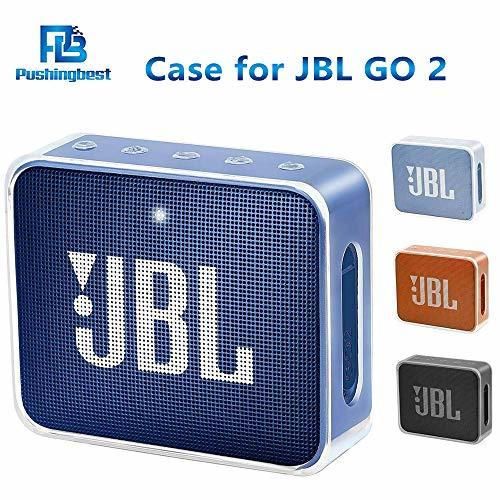 Funda Pushingbest JBL GO 2, Funda de TPU Carry Bag para JBL