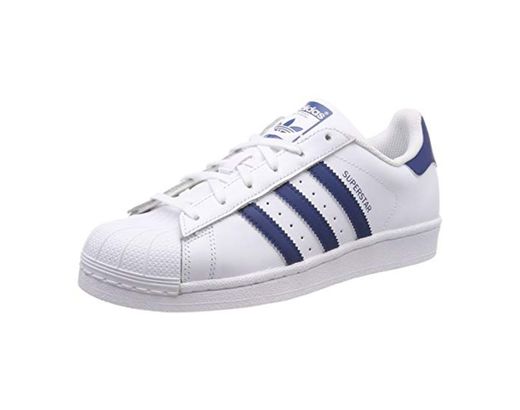 Adidas Superstar J Zapatillas de Gimnasia Unisex Niños, Blanco