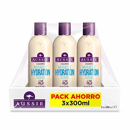 Beauty Aussie Miracle Hydration - Champú para Pelo Muy Seco 3 x 300