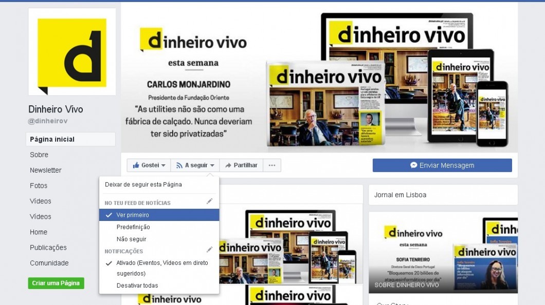 Moda Notícias Online do Dinheiro Vivo. 