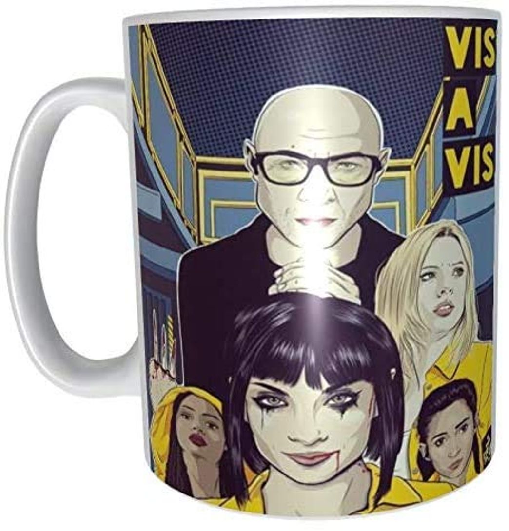 Producto Tazas Vis a Vis de la Serie de Netflix Personajes de Comic