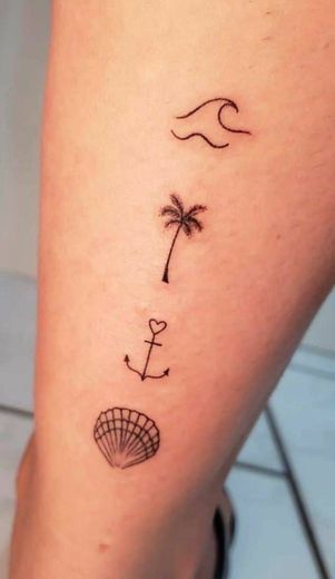 Tatuagem de Praia🌊🏖️