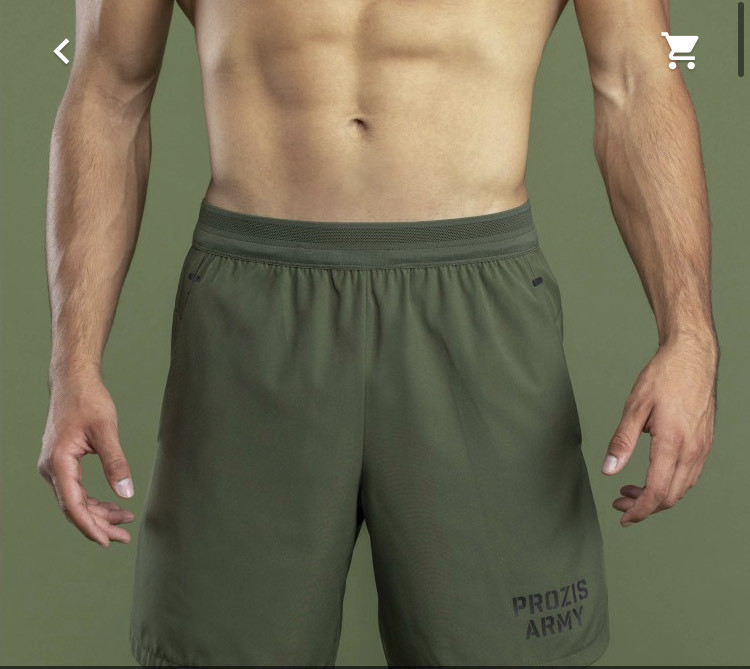 Fashion Calções de Corrida Army - Mustang Olive Green