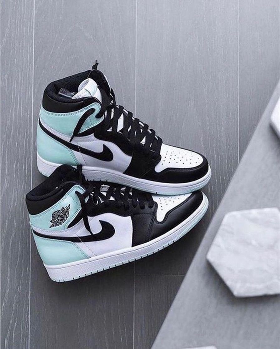 Moda Air Jordan 1 Aqua Black 