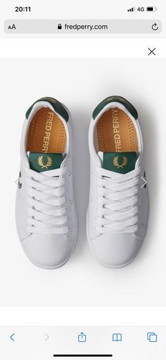 Sapatilhas Fred Perry B721 de pele branco 