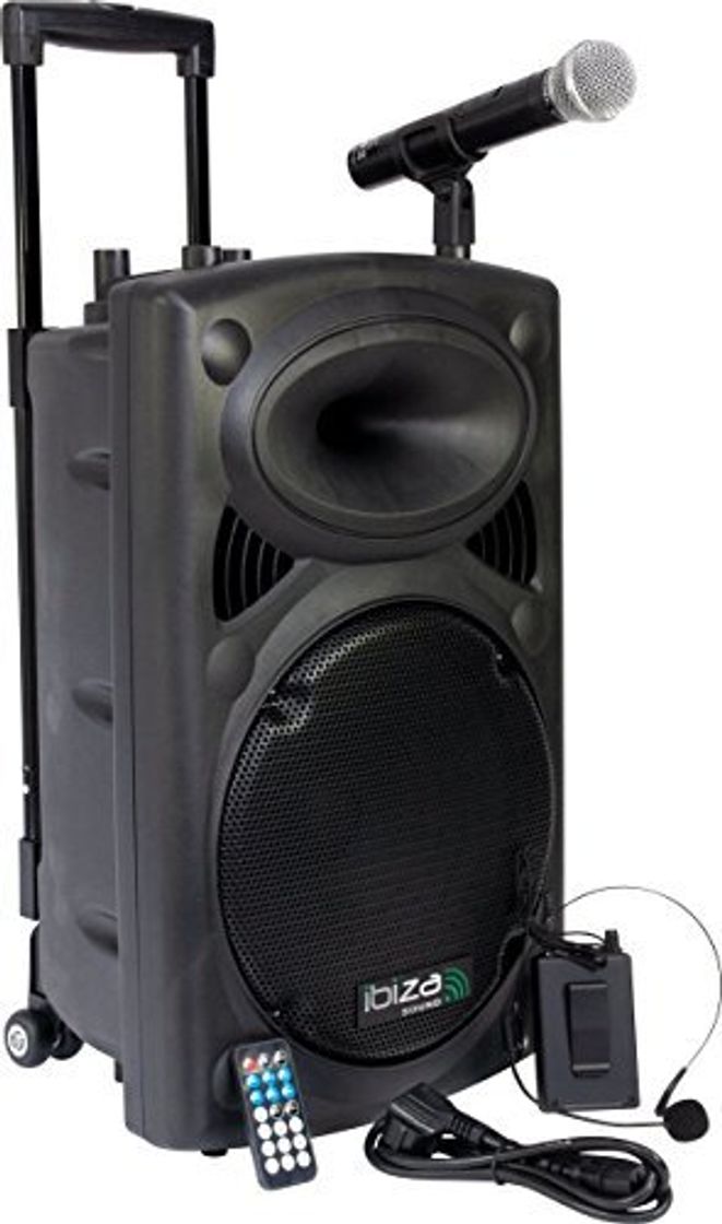 Social Ibiza Sound PORT12VHF- BT Sistema de sonido portátil y autónomo de 12"/30