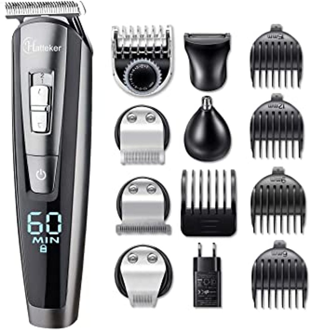 Social Hatteker Barbero Electrico Cortapelos Profesional Hombre Cortador Pelo Cortadora de Pelo Recargable