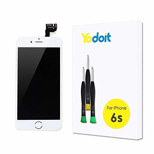 Lugares Yodoit para iPhone 6s Blanco LCD Pantalla y Montaje Digitalizador Pantalla Táctil