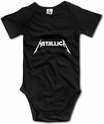 Moda Body de bebé de Manga Corta Onesies de Metallica