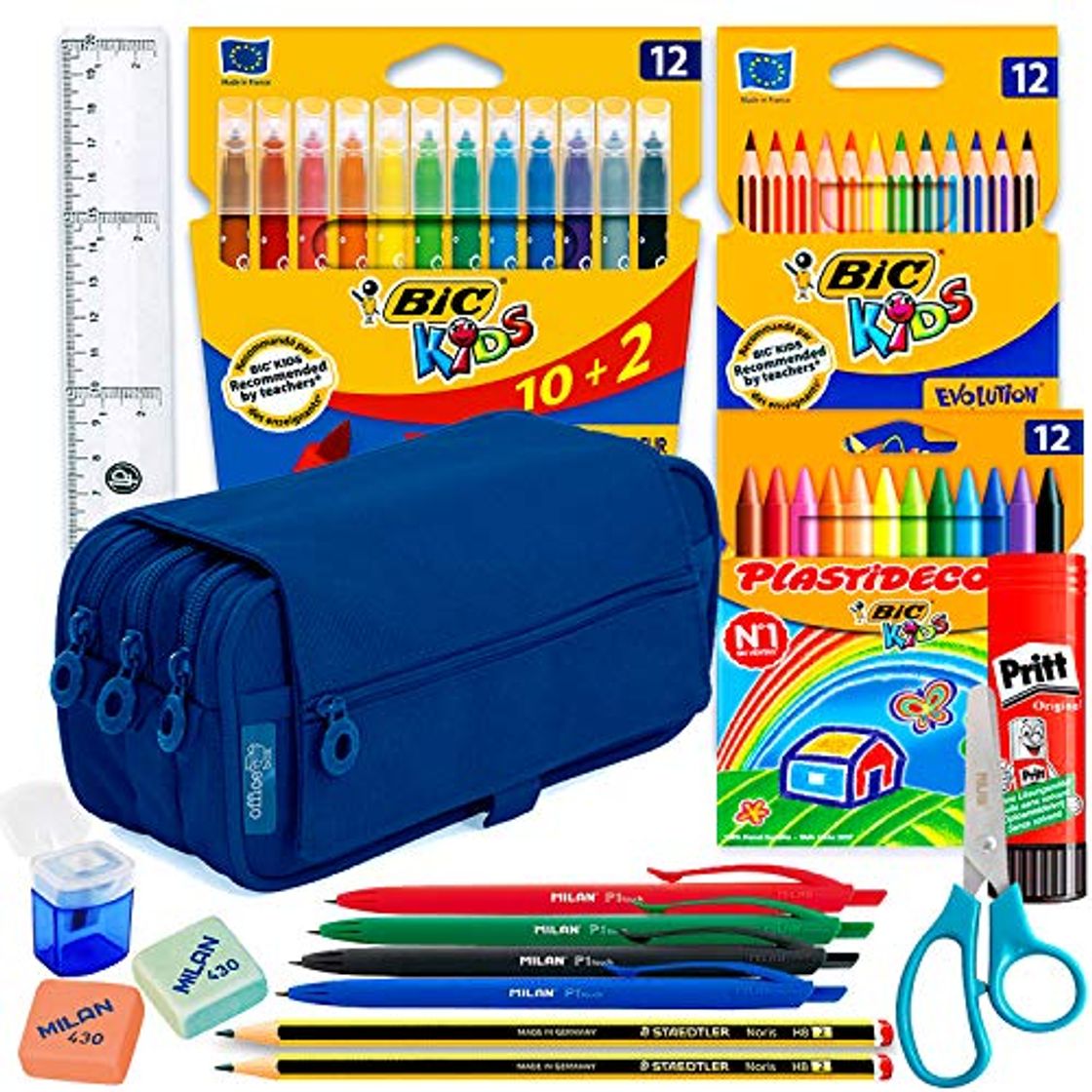 Producto Estuche Escolar Pack material escolar kawaii Estuches Grandes