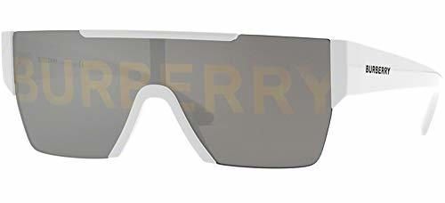 Burberry Gafas de Sol BE 4291 White/Grey Gold Hombre