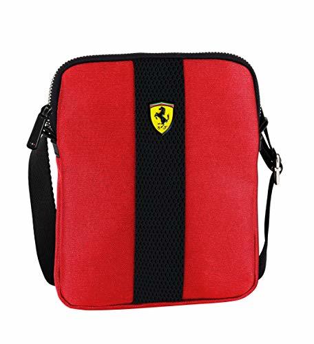 Producto Pequeño Crossover Plano Bolso Bandolera Escudo Ferrari Red 61426