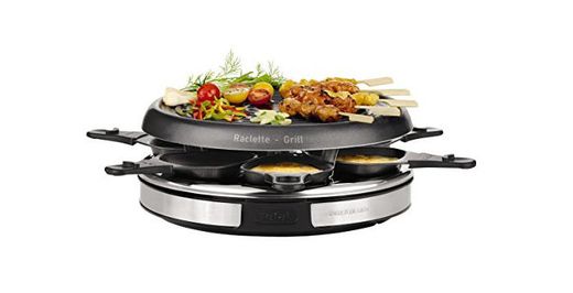 Tefal Gourmet Déco 6 Inox & Design RE127812 - Raclette con thermospot