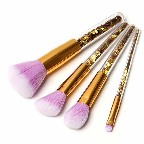 Place WWTIAN Gold Glitter   Handle Makeup Pinceles Para Maquillaje Set Shinny Foundation Brush Blending