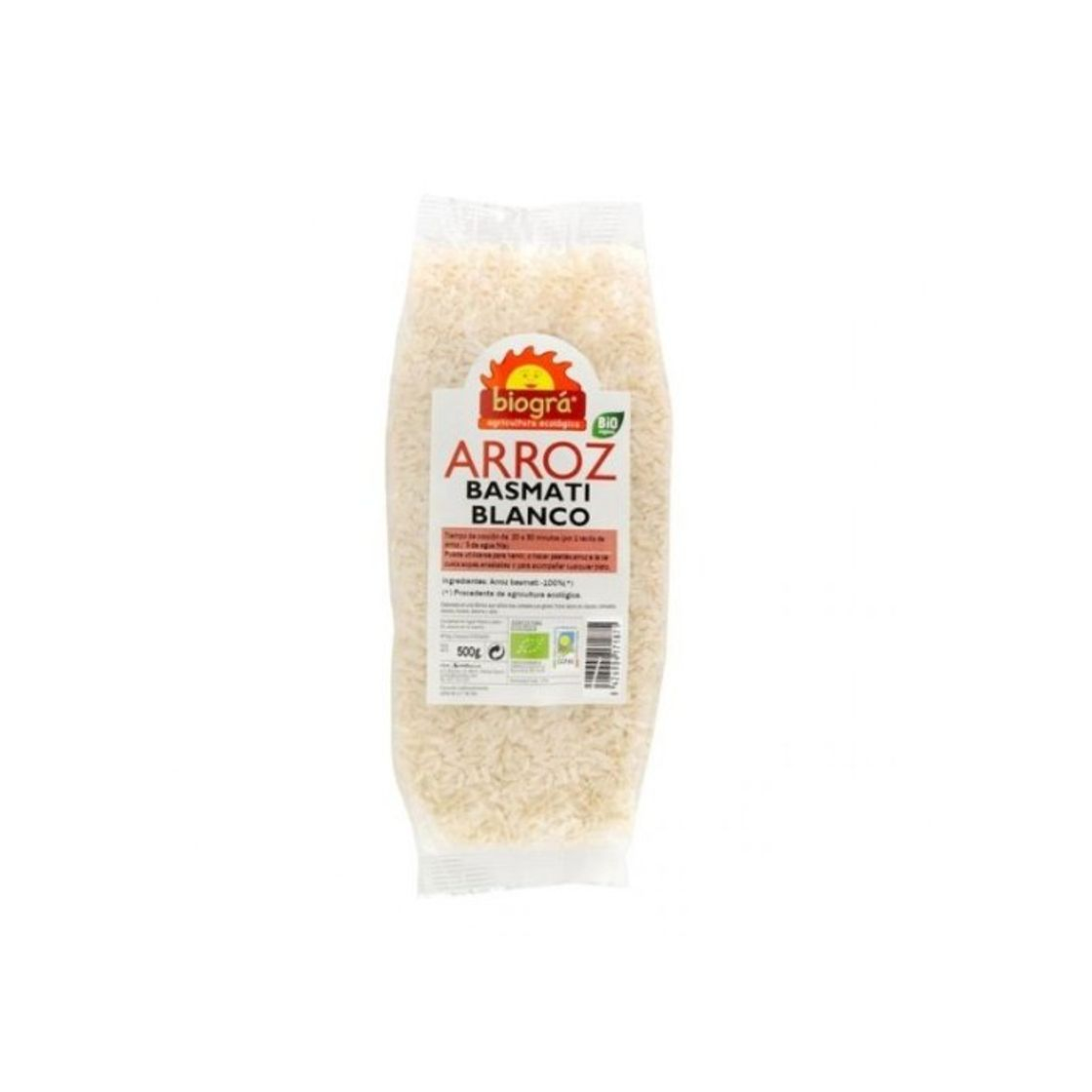 Producto ARROZ BASMATI BLANCO BIO 500GR