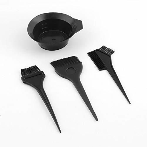 Heaviesk 1 Unidades Plástico Negro Tinte para el Cabello Colorante Cepillo Peine