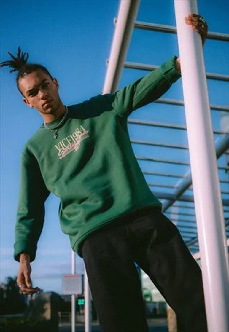 Moda Vice 84 'Sporting Goods' Sweater in Forest Green