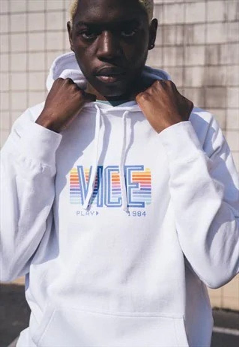 Moda Vice 84 'VCR' retro graphic hoodie in white