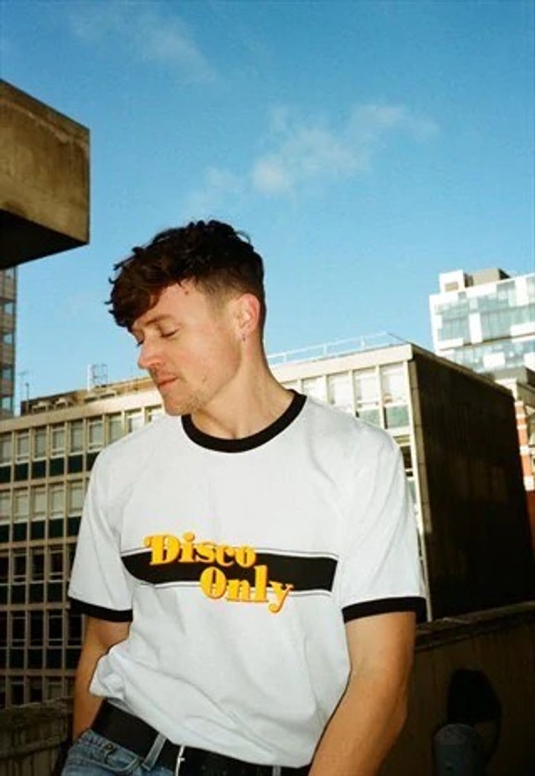 Social DISCO ONLY 70s Ringer retro graphic Tee in white