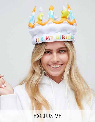 Fizz inflatable birthday hat