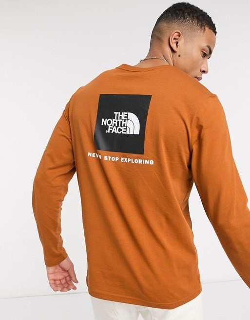 Moda The North Face Red Box long sleeve t-shirt