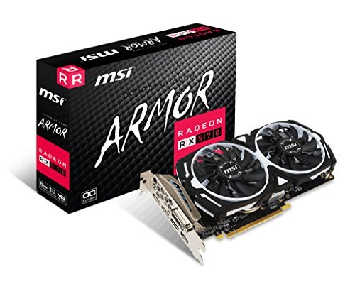 Product MSI Radeon RX 570 Armor ARMOR 8G OC - Tarjeta gráfica