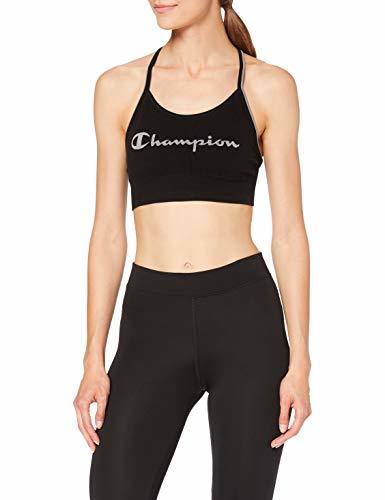 Productos Champion The Seamless Fashion Bra Sujetador Deportivo, Negro