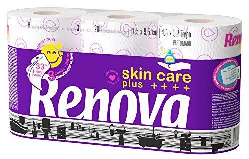 Renova Skin Care Plus Papel Higiénico Decorado Perfumado